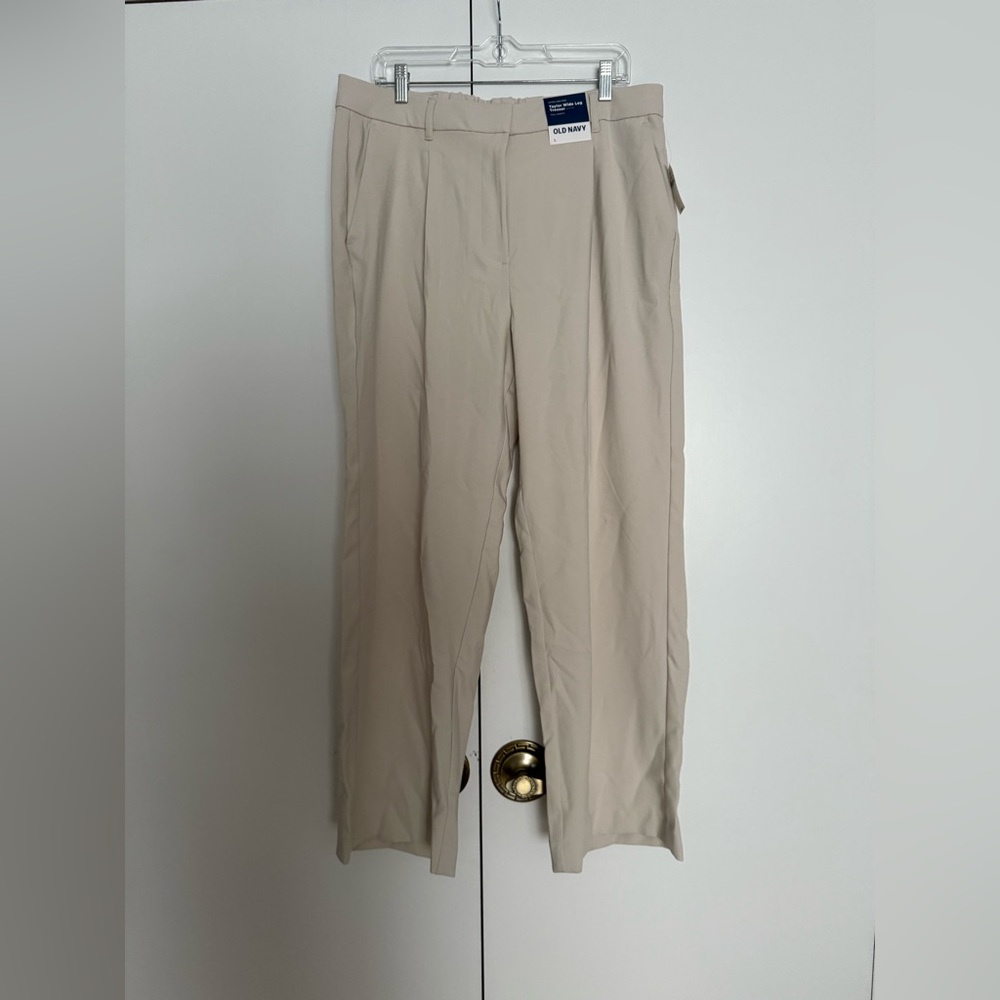 Old Navy Silver Grey Wide Leg Trousers NWT